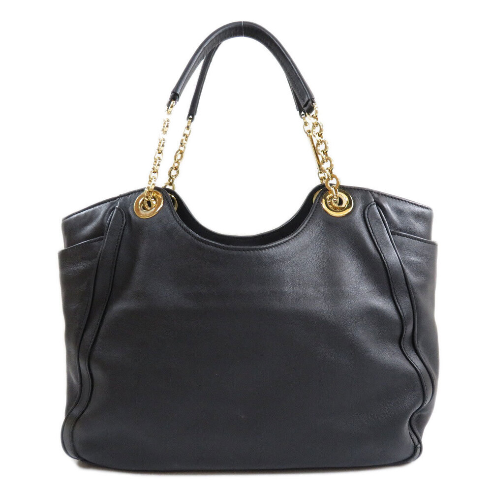 Salvatore Ferragamo Tote Bag Gancini Calfskin Black